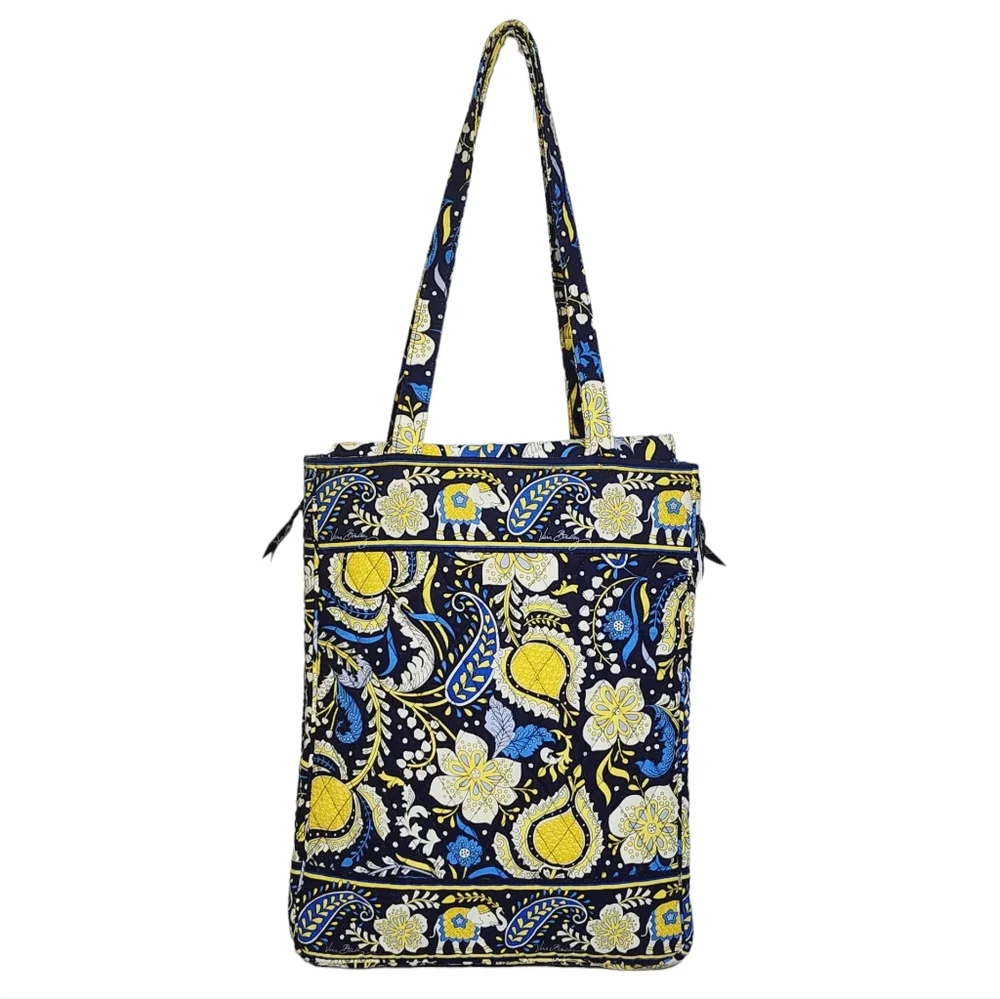 Vera Bradley New Ellie Blue Laptop Travel Tote Shoulder Bag Retired Print